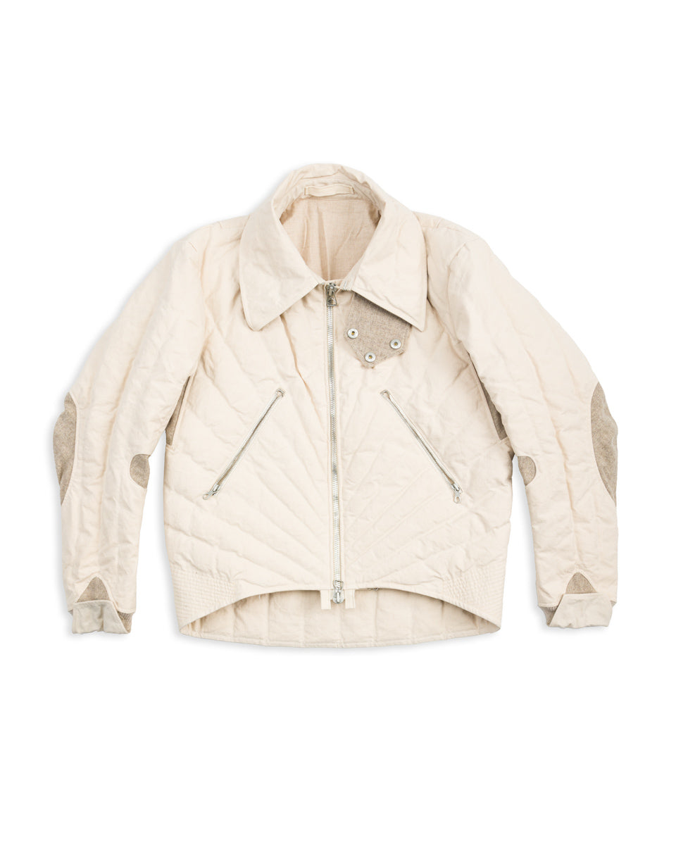MotivMfg Radium Down Jacket - Natural Ripstop Waxed Cotton - Standard & Strange