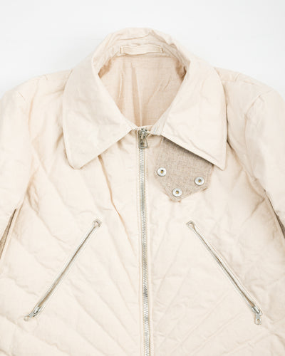 MotivMfg Radium Down Jacket - Natural Ripstop Waxed Cotton - Standard & Strange