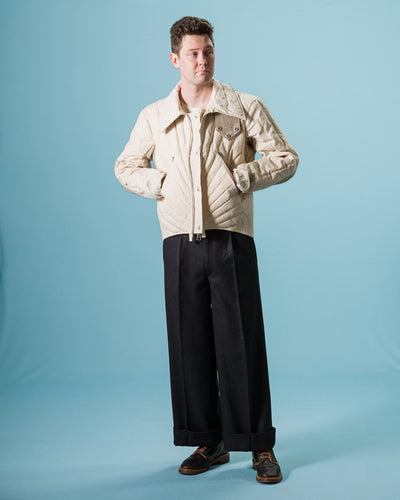MotivMfg Radium Down Jacket - Natural Ripstop Waxed Cotton - Standard & Strange