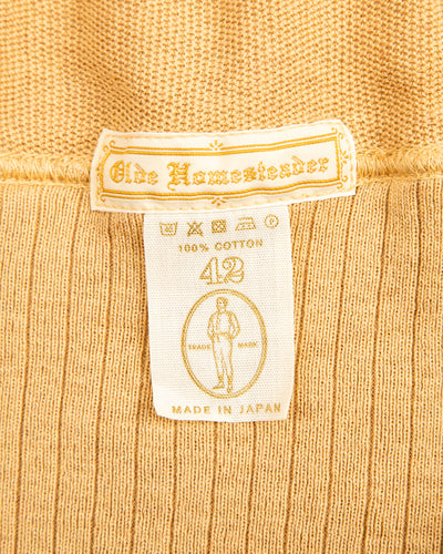 Olde Homesteader Extra Cotton Jersey Crewneck L/S - Golden Yellow - Standard & Strange