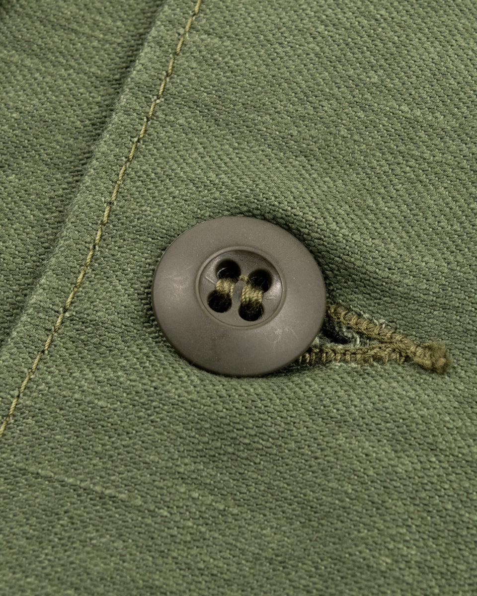 OrSlow Fatigue Shirt - Olive Reverse Sateen - Standard & Strange