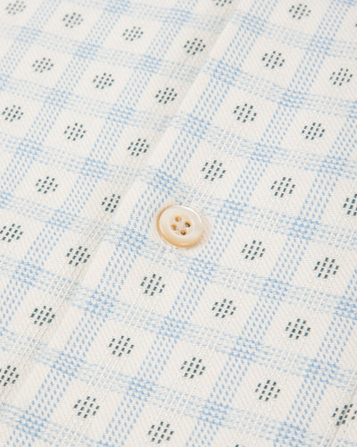 Prequel S&S x Prequel Short Open Collar Shirt - Beige Classic Dobby Check - Standard & Strange