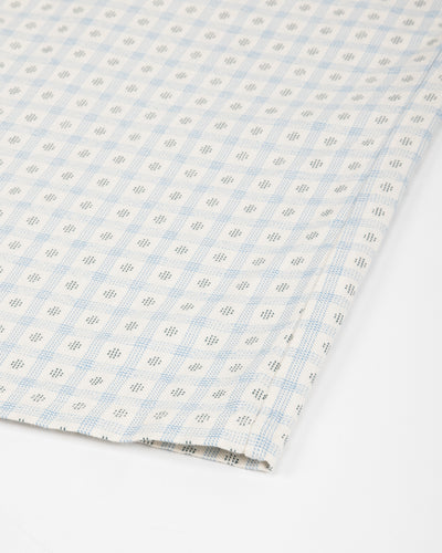 Prequel S&S x Prequel Short Open Collar Shirt - Beige Classic Dobby Check - Standard & Strange