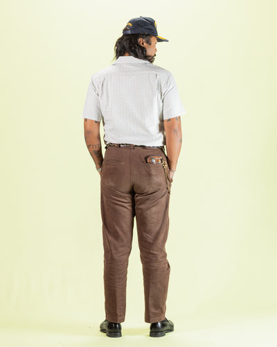 Prequel S&S x Prequel Short Open Collar Shirt - Beige Classic Dobby Check - Standard & Strange