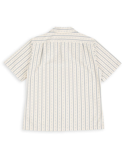 Prequel S&S x Prequel Short Open Collar Shirt - Beige Classic Riviera Stripe - Standard & Strange