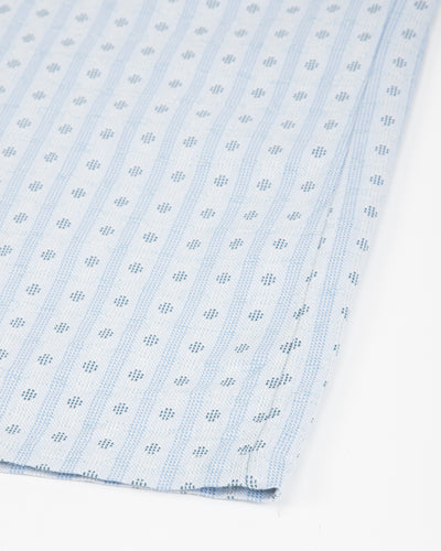Prequel S&S x Prequel Short Open Collar Shirt - Blue Classic Dobby Check - Standard & Strange