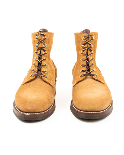 Rolling Dub Trio Griffin Plain Toe Boots - Beige Suede - Standard & Strange