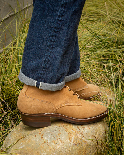 Rolling Dub Trio Griffin Plain Toe Boots - Beige Suede - Standard & Strange