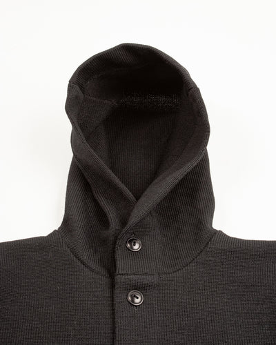The Real McCoy's 30s Hooded Knit Sweater - Black - Standard & Strange