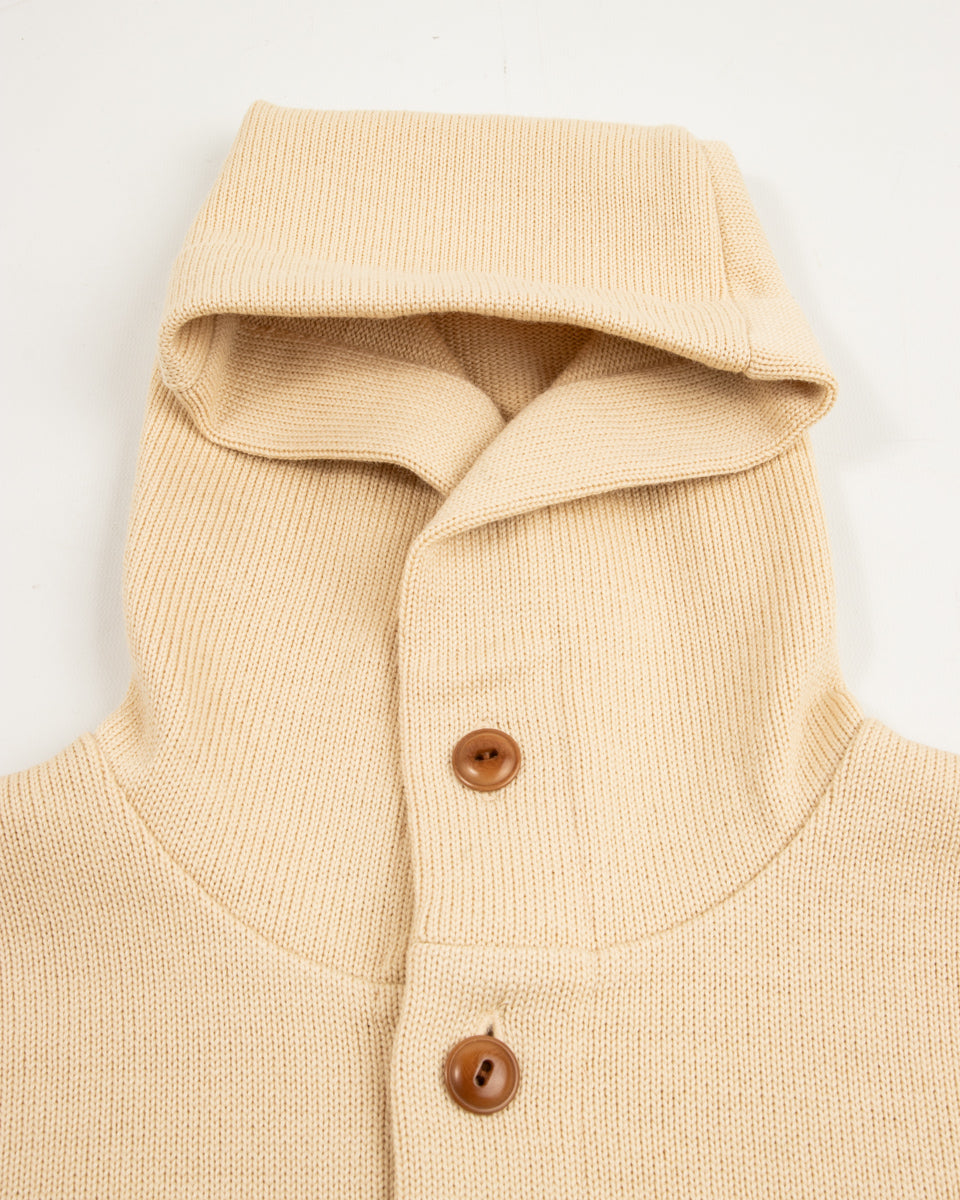 The Real McCoy's 30s Hooded Knit Sweater - Ecru - Standard & Strange