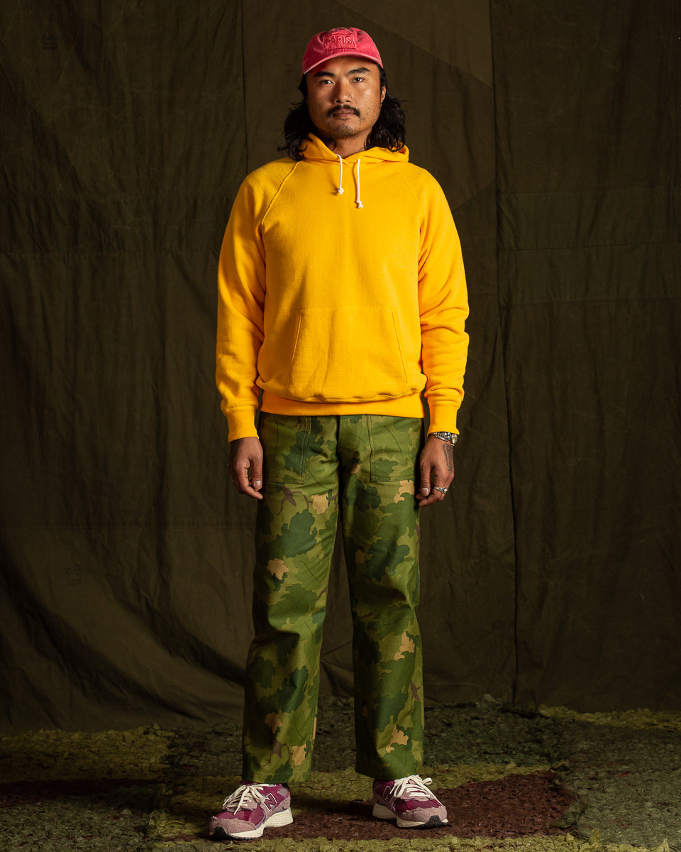 The Real McCoy's 9oz Loopwheel Pullover Hoodie - Yellow - Standard & Strange