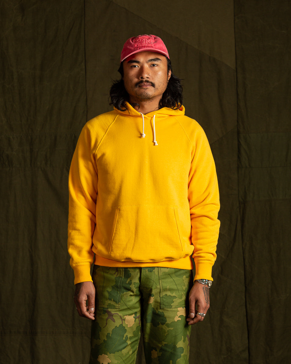 The Real McCoy's 9oz Loopwheel Pullover Hoodie - Yellow - Standard & Strange