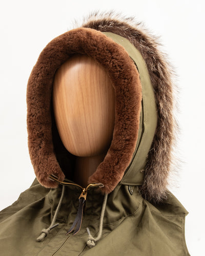 The Real McCoy's AL-1 / HOOD, PARKA - Olive - Standard & Strange