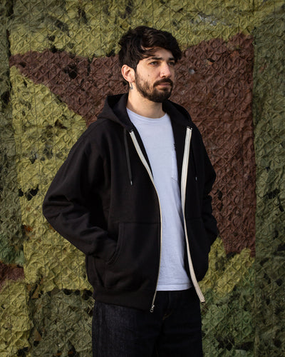 The Real McCoy's Buco F/Z Parka Sweatshirt - Black - Standard & Strange