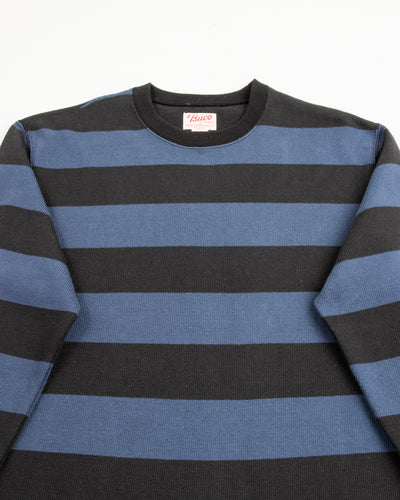 The Real McCoy's Buco Heavy Stripe Racing Jersey - Black/Blue - Standard & Strange