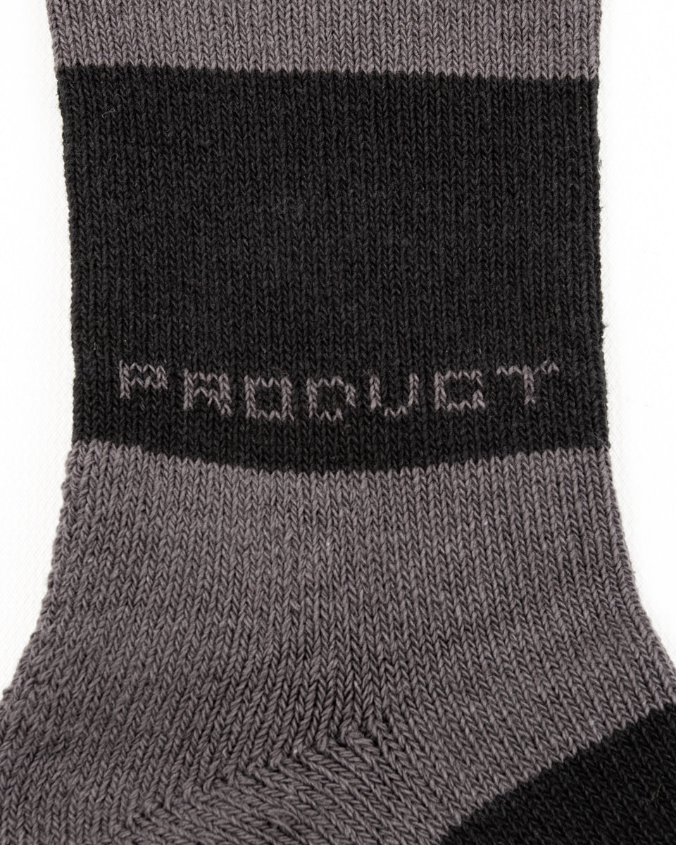 The Real McCoy's Buco Striped Action Socks - Gray/Black - Standard & Strange