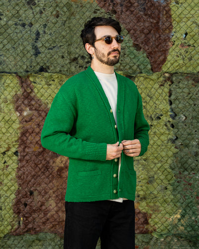 The Real McCoy's Cotton Summer Cardigan - Green - Standard & Strange