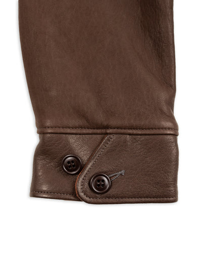 The Real McCoy's Freeman 30s Sports Jacket (Deerskin) - Brown - Standard & Strange