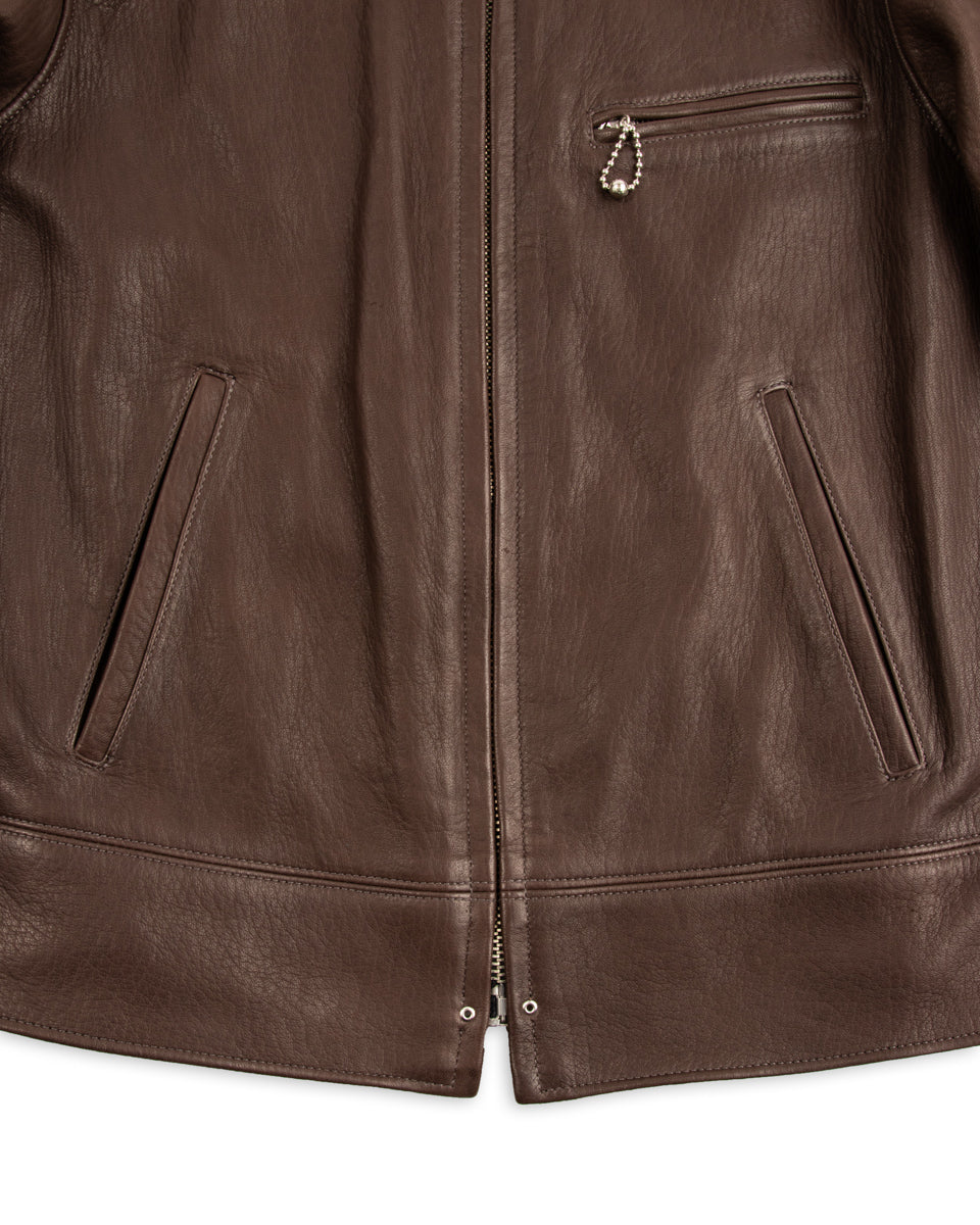 The Real McCoy's Freeman 30s Sports Jacket (Deerskin) - Brown - Standard & Strange
