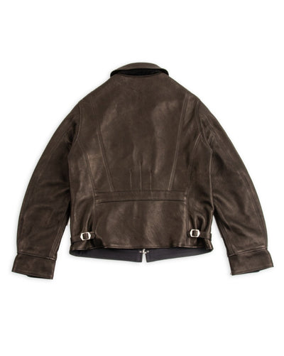 The Real McCoy's Freeman 30s Sports Jacket (Deerskin) - Black - Standard & Strange