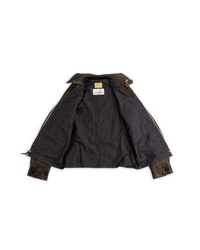 The Real McCoy's Freeman 30s Sports Jacket (Deerskin) - Black - Standard & Strange