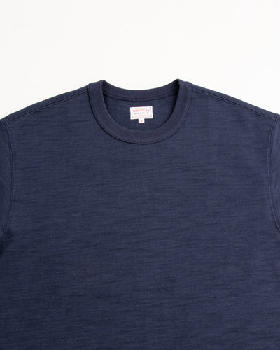 The Real McCoy's Heavy Cotton Slub Jersey - Navy - Standard & Strange