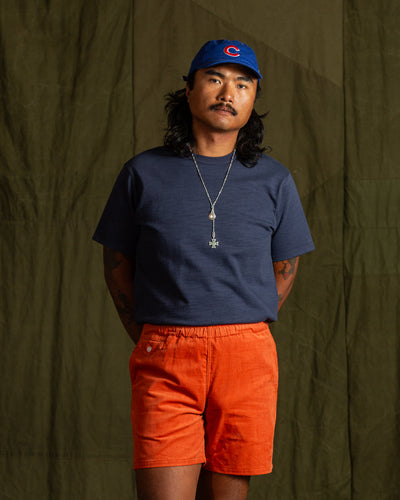 The Real McCoy's Heavy Cotton Slub Jersey - Navy - Standard & Strange