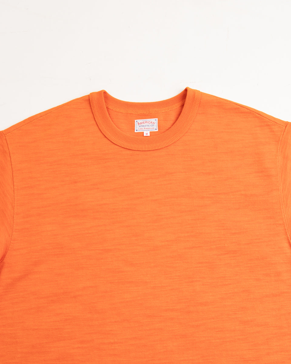 The Real McCoy's Heavy Cotton Slub Jersey - Tangerine - Standard & Strange