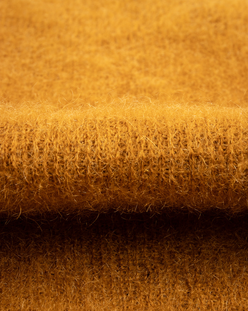 The Real McCoy's Joe McCoy Mohair V-Neck Sweater - Mustard - Standard & Strange