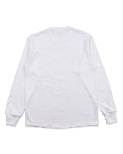 The Real McCoy's Athletic L/S T-Shirt / Loop-Wheel - White - Standard & Strange