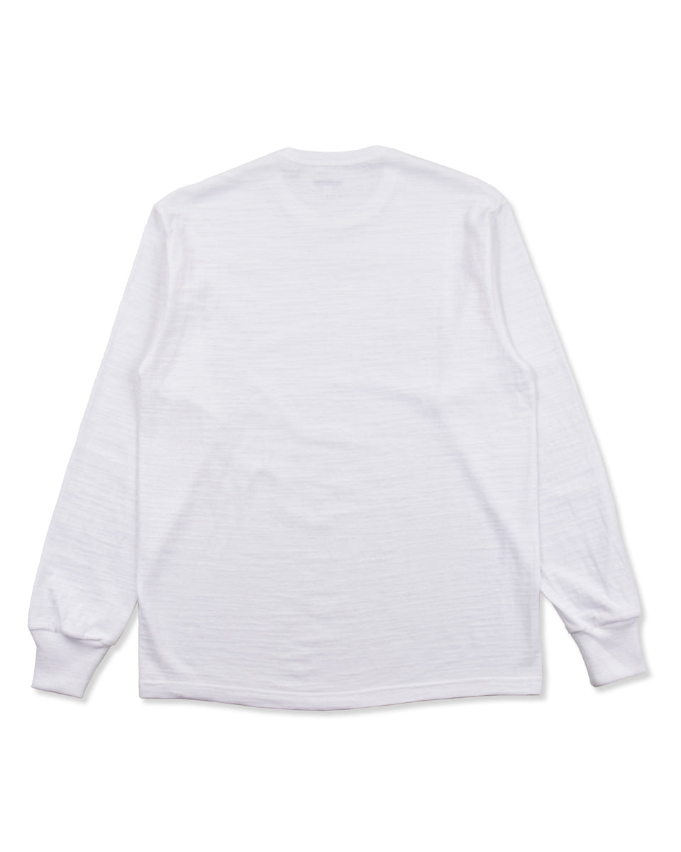The Real McCoy's Athletic L/S T-Shirt / Loop-Wheel - White - Standard & Strange