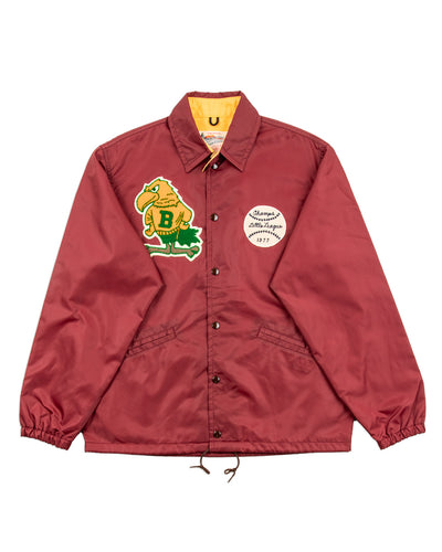 The Real McCoy's Nylon Coach Jacket / Birdies - Burgundy - Standard & Strange