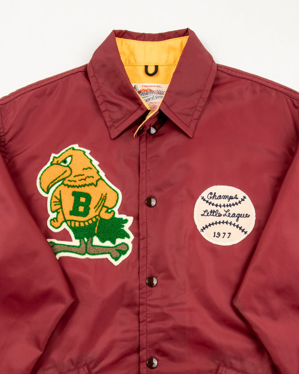 The Real McCoy's Nylon Coach Jacket / Birdies - Burgundy - Standard & Strange