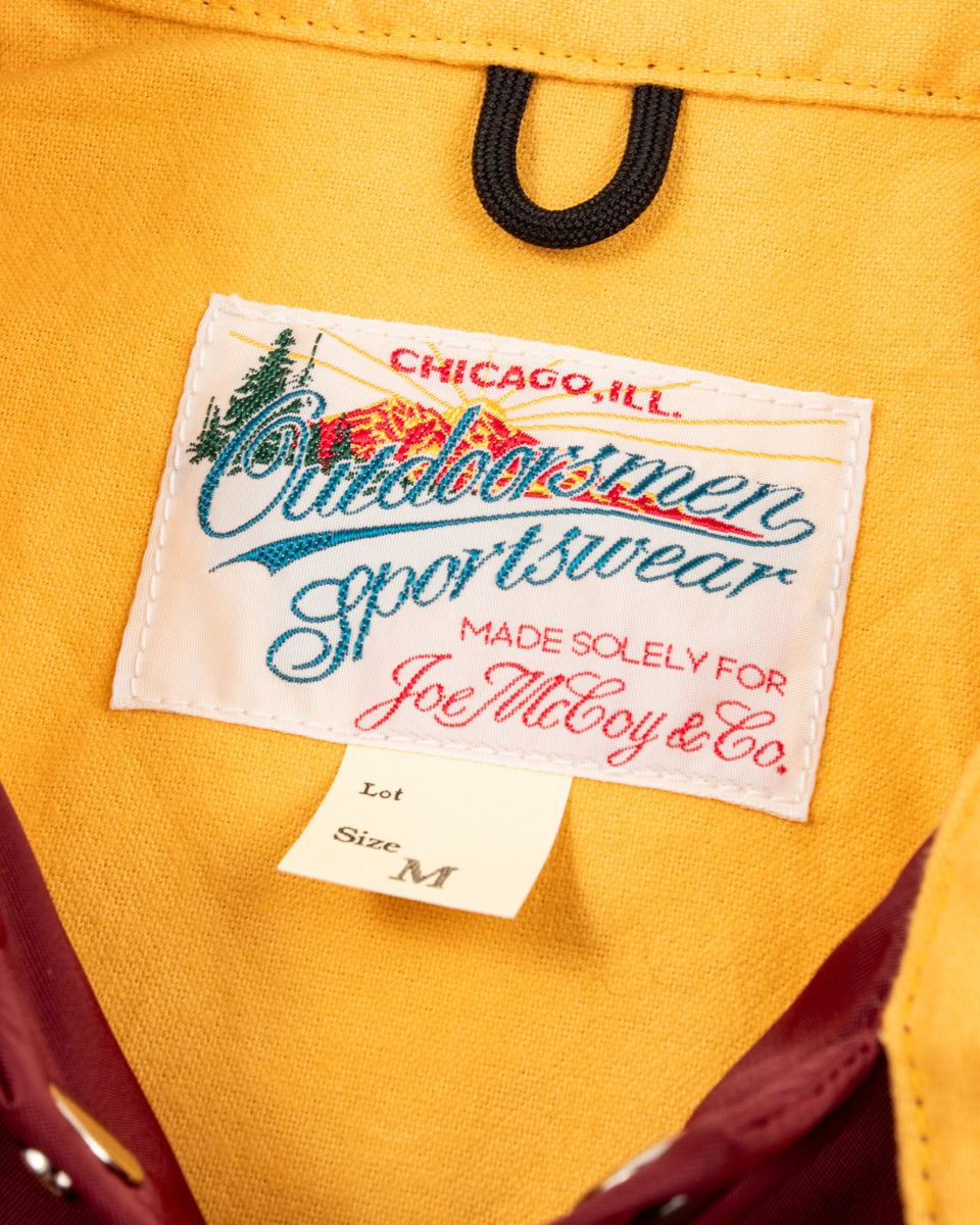 The Real McCoy's Nylon Coach Jacket / Birdies - Burgundy - Standard & Strange