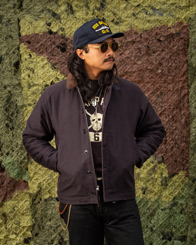 The Real McCoy's The Real McCoy's N-1 Deck Jacket (2021 Model) - Navy (Plain) - Standard & Strange