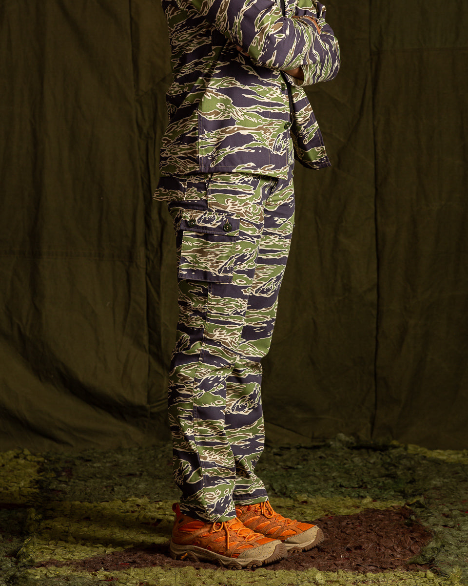 The Real McCoy's Tiger Camouflage Trousers - Late War Green - Standard & Strange