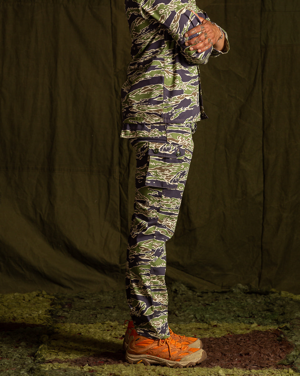 The Real McCoy's Tiger Camouflage Trousers - Late War Green - Standard & Strange