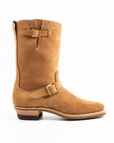 Rolling Dub Trio Griffin Engineer Boot - Dark Beige Suede - Standard & Strange