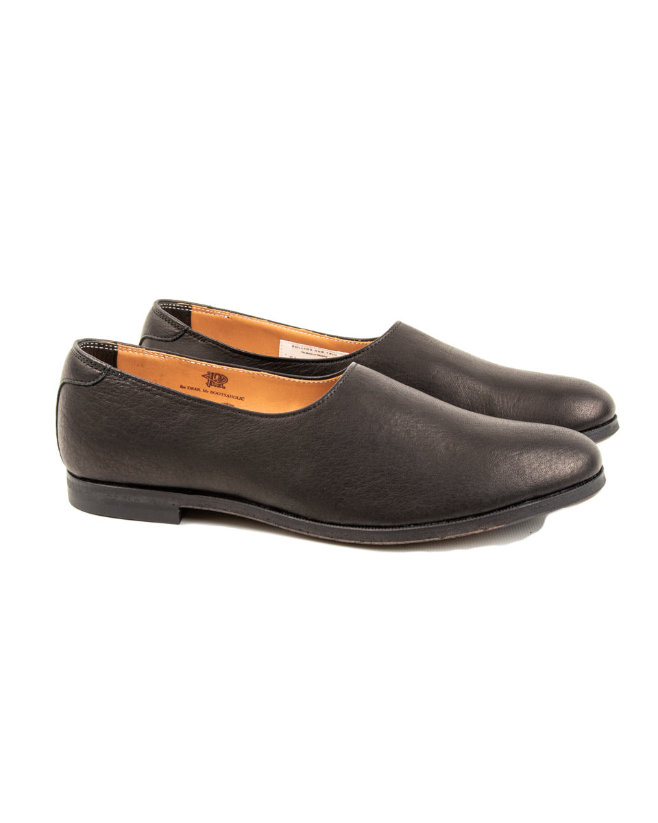 Rolling Dub Trio Swan Slip On - Black Deerskin - Standard & Strange