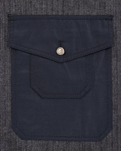 W'Menswear Hunter Fisher Coat - Denim/Red - Standard & Strange