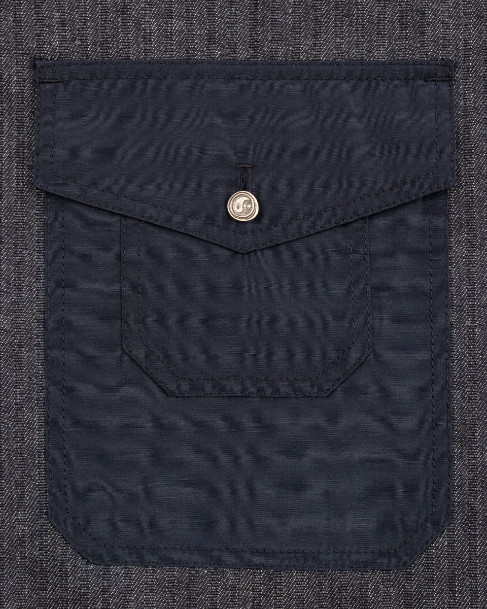 W'Menswear Hunter Fisher Coat - Denim/Red - Standard & Strange