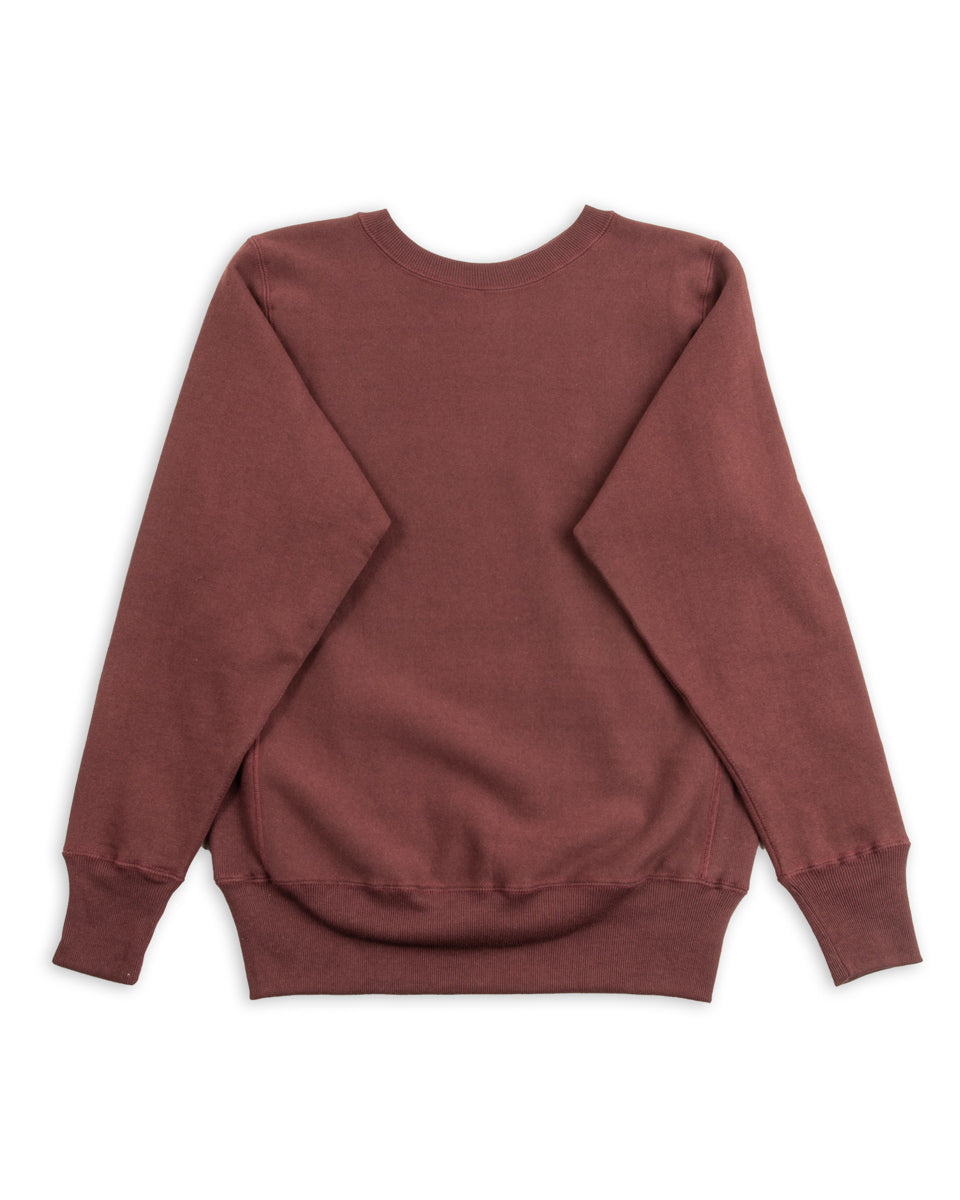 Warehouse Lot 483 Reverse Weave Loopwheel Sweatshirt - Bordeaux - Standard & Strange