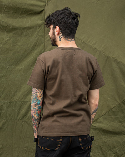Wonder Looper Double Heavyweight Crewneck T-shirt - Khaki Green - Standard & Strange