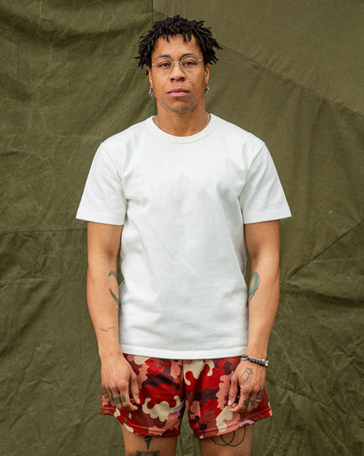 Wonder Looper Double Heavyweight Crewneck T-shirt - White - Standard & Strange