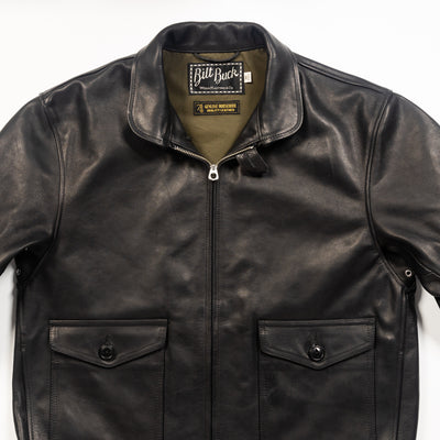 Attractions Horsehide A-1 Zip Jacket - Black - Standard & Strange