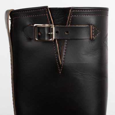 Wesco Mister Lou Engineer Boot - Black Horsehide - Standard & Strange
