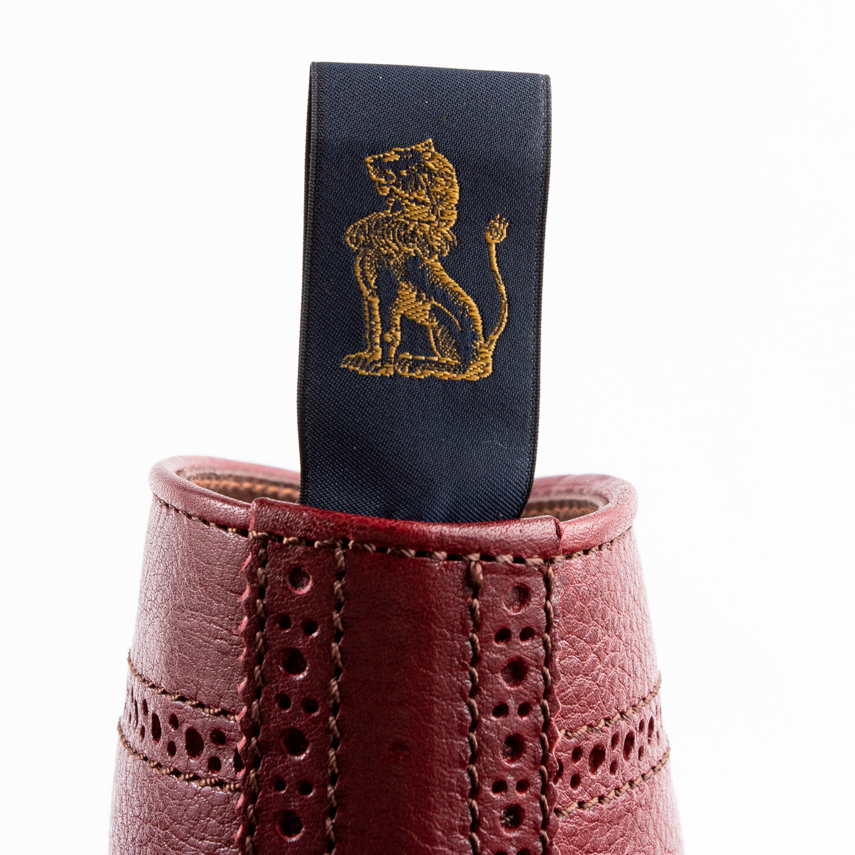 John Lofgren Glover Brogue Boots - Burgundy Vacchetta - Standard & Strange