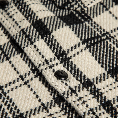 The Real McCoy's 8HU Heavy Weight Flannel Shirt - White - Standard & Strange