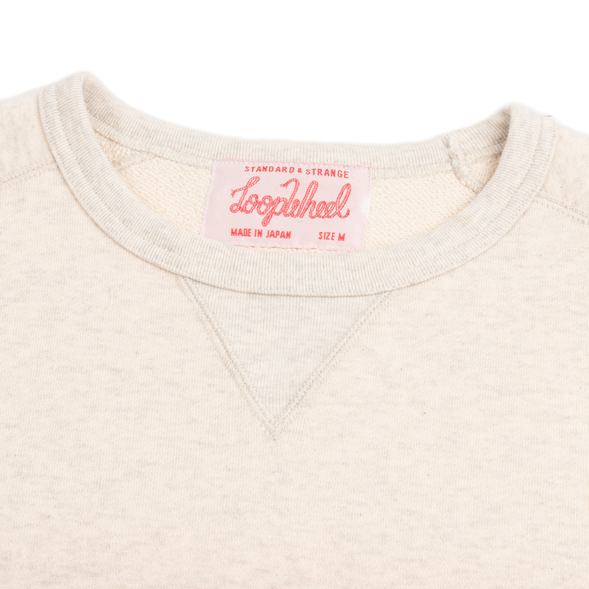 Standard & Strange Wakayama Special Loopwheel Raglan Crewneck Sweatshirt - Heather Gray - Standard & Strange