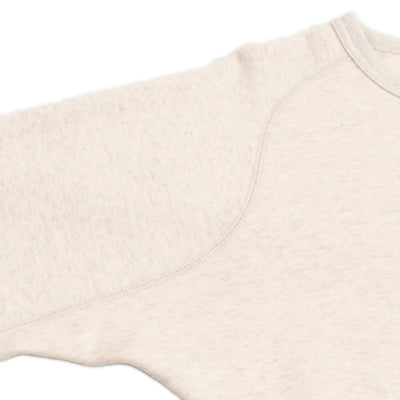 Standard & Strange Wakayama Special Loopwheel Raglan Crewneck Sweatshirt - Heather Gray - Standard & Strange